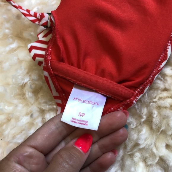XHILARATION Chevron bikini small top medium bottom - Picture 10 of 11